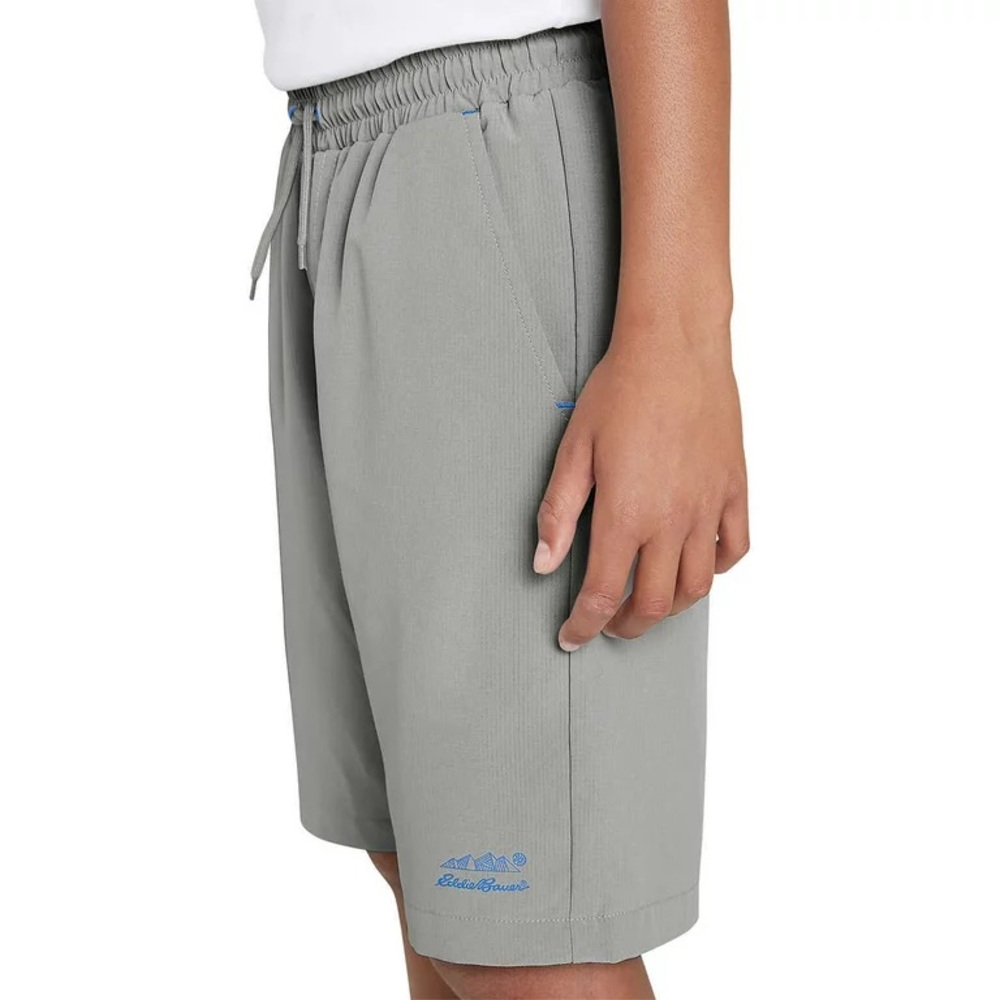 Eddie Bauer Big Boy's Youth Hybrid Quick Dry Mesh Lined Casual Active Shorts - Picture 3 of 7